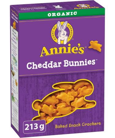 Annie's Homegrown Organic Chocolate Bunny Grahams 213 Grams & Organic Cheddar Bunnies Baked Snack Crackers 213 Grams - Buy Online on GoSupps.com
