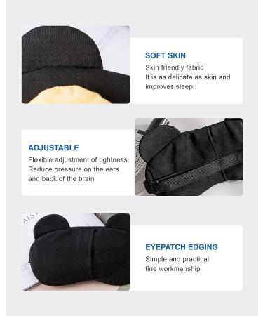 2-Piece Funny Eye Sleep Mask Set | 100% Blackout Blindfold for Women, Men, Kids | Adjustable Strap, Soft & Comfortable | Ideal for Travel, Sleep, Rest | Eye Shades for Ultimate Relaxation - Buy Online on GoSupps.com