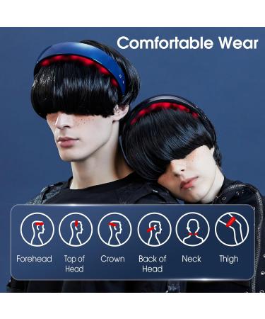 H2 Scalp Massager with Vibration & Laser Therapy Ultra-Light Wearable Headache Relief & Hair Growth Enhancer in Black - Buy Online on GoSupps.com