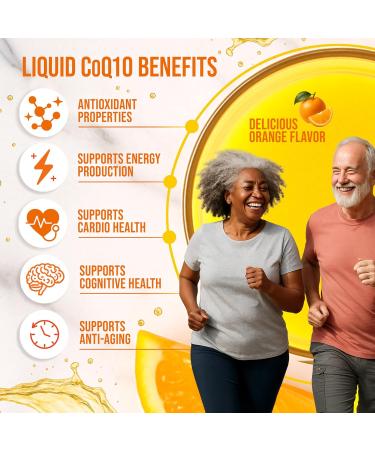MBS Biotechnology Liquid CoQ10 120mg of Bioavailable Ubiquinone for Superior Absorption. Support Heart Bone and Skin Health with a Natural Antioxidant. 35 Servings in a Convenient 17 oz Bottle. - Buy Online on GoSupps.com