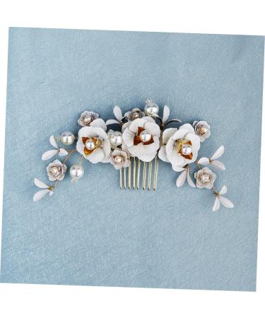 DOITOOL Hair Combs for Women Crystal Headpiece Bridal Hair Comb Pearl Hair Comb Pearl Hair Bridal Comb Crystal Hair Comb Halloween Side Comb Tiara Bride Wedding - Buy Online on GoSupps.com