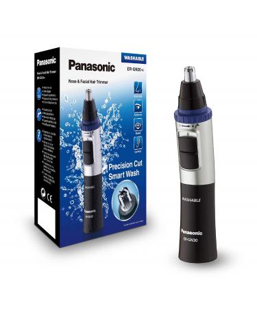 Panasonic ER-GN30-K Nose, Ear n Facial Hair Trimmer Wet/Dry with Vortex Cleaning System, Black - Buy Online on GoSupps.com