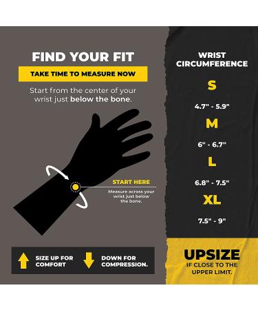 CopperJoint Wrist Brace for Carpal Tunnel Relief - Compression Sleeve for Tendonitis, Golf, Yoga, Typing, Gaming - Copper-Infused Nylon (Pair, Large) - Buy Online on GoSupps.com