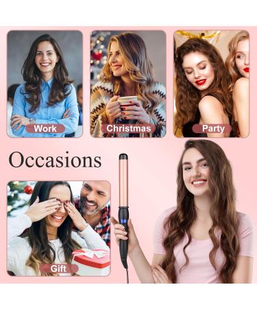 Buy Professional 32mm Hair Curling Wand | Ceramic Curling Iron for Big Curls | Adjustable Temperature & Dual Voltage | Safe & Easy to Use - Buy Online on GoSupps.com