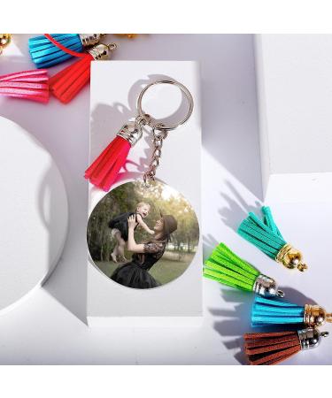 120 pcs Acrylic Keychain Blanks with Rings & Tassels | Craft Bulk Kit - Buy Online on GoSupps.com