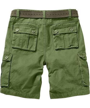 Raroauf Women's Cotton Casual Bermuda Cargo Shorts - Green (Size 14) - Buy Online on GoSupps.com