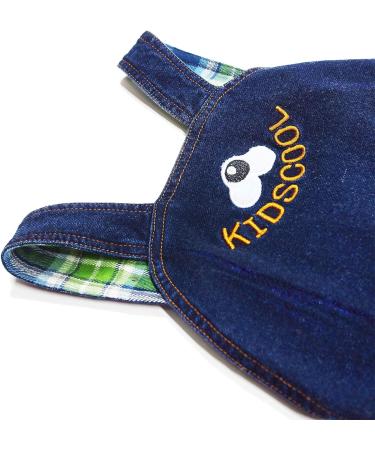 KIDSCOOL SPACE Baby Denim Overalls 3D Cute Cartoon Knitted Jean Dungarees Blue 6-12 Months - Buy Online on GoSupps.com