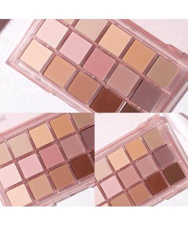 Ucanbe 15-Color Eyeshadow Palette - Matt & Waterproof Multi-Color Makeup - Long-Lasting Pigmentation (Peach) - Buy Online on GoSupps.com