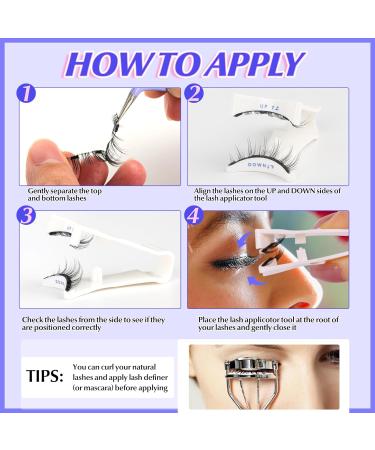 ALICE Magnetic Eyelashes with Applicator Reusable Natural Manga Magnetic Lashes Kit No Glue Needed Eyelashes with Magnets Easy to Wear and Remove for All-Day Comfort C27 - Buy Online on GoSupps.com