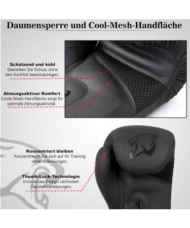 Tigera Boxing Gloves for Men & Women - 10oz Pro Punching Mitts for MMA Muay Thai Kickboxing & Heavy Bag Training - Buy Online on GoSupps.com