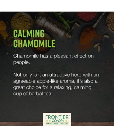 Frontier Co-op Organic Chamomile Flowers 1lb - Premium Whole 16 Ounce | Natural Relaxing Herbal Tea, Calming Aromatherapy | Non-GMO, Sustainably Sourced - Buy Online on GoSupps.com
