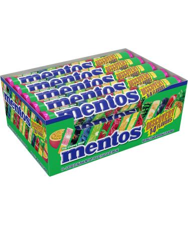 Mentos Rouleau de bonbons la menthe Chewy Discovery 14 saveurs de fruits assorties 14 pi ces par rouleau bo te de pr sentation de 15 pi ces - Buy Online on GoSupps.com