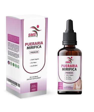SMSHEALTHPRODUCTS.com Pueraria Mirifica Drops | Premium Grade | Herbal Liquid Extract | Non-GMO Organic Vegan Alcohol Free Tincture | 2 Fl Oz (60ml) - Buy Online on GoSupps.com