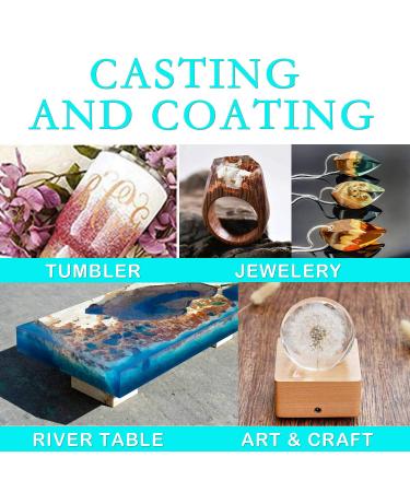 16oz Clear Epoxy Resin Art Kit for Crystal Jewelry - 2 Part Resin with Bonus Accessories - Buy Online on GoSupps.com