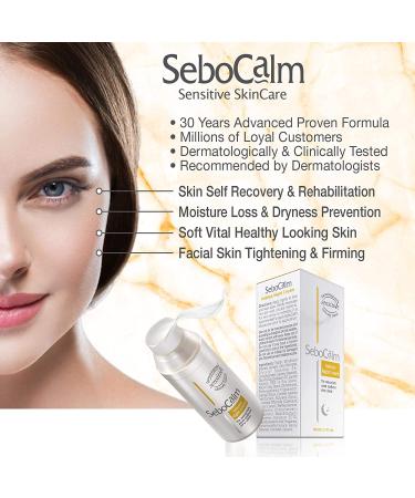 SeboCalm Nighttime Anti Aging Night Cream | Hydrating Firming Moisturizer | Hypoallergenic Skincare for Sensitive Skin - Buy Online on GoSupps.com