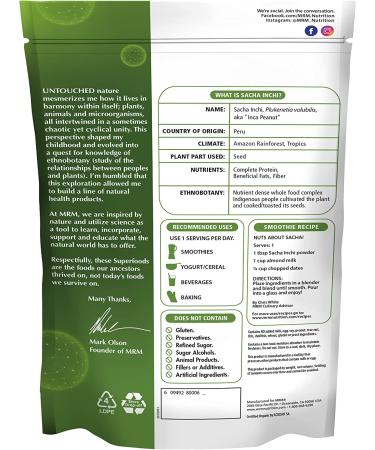 MRM Raw Organic Sacha Inchi Powder 8.5 oz - Superfood Protein Boost - Buy Online on GoSupps.com
