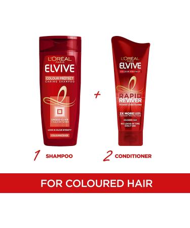 L Oreal Elvive Colour Protect Rapid Reviver Coloured Hair Power Conditioner 180 ml (Pack of 4) - Buy Online on GoSupps.com