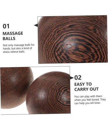 Corhad Solid Wood Massage Balls - Hand Massage Devices for Stress Relief & Meditation | Premium Lacrosse Fitness Balls - Buy Online on GoSupps.com