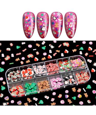 Noverlife 36 Grids Christmas Nail Art Sequins - 3D Holographic Laser Snowflake Star Glitters for Holiday Manicure - Buy Online on GoSupps.com