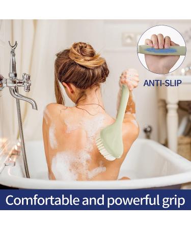 Long Handle Back Brush for Shower - Mold-Free Wet or Dry Brushing for Men & Women - Buy Online on GoSupps.com