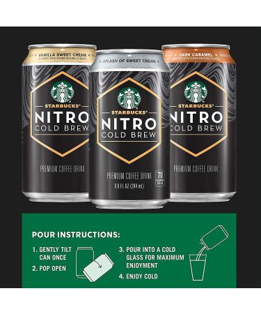 Starbucks Nitro Cold Brew with Sweet Cream 9.6oz 8pk - Ready-to-Drink Coffee - Buy Online on GoSupps.com