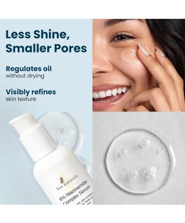 6% Niacinamide Complex Serum for Face with Hyaluronic Acid & Honey Reduced Potential for Irritation Pore Minimizer Hydrating Facial Serum for Skin Even Tone Anti-Aging for All Skin Types 2 fl oz - Buy Online on GoSupps.com