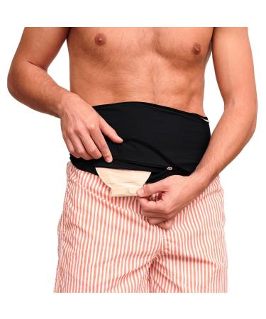 SIIL Ostomy belt for Men & Women Black. These Ostomy bag covers Acts as Colostomy Belt Ileostomy Belt as this Stoma Support belt is compatible with Colostomy bags Ileostomy bags. Made in Europe. XXL