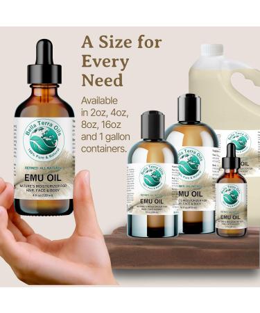 Emu Oil 120 ml 100% Pure Fully Refined Filtered - Bella Terra Oils  - Buy Online on GoSupps.com