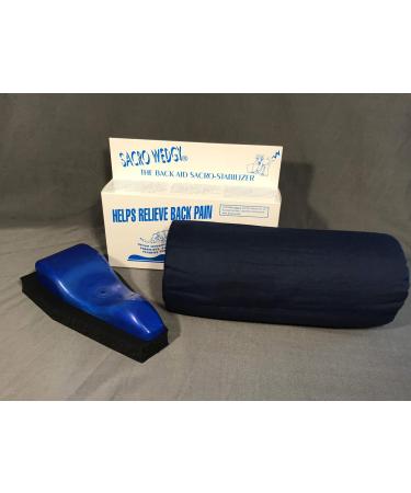 Sacro Wedgy - MALE Version * COMPLETE SYSTEM: Includes Sacro Wedgy and Cervical Support Pillow. - The Back Aid Sacral Stabilizer - Helps Releive Back Pain