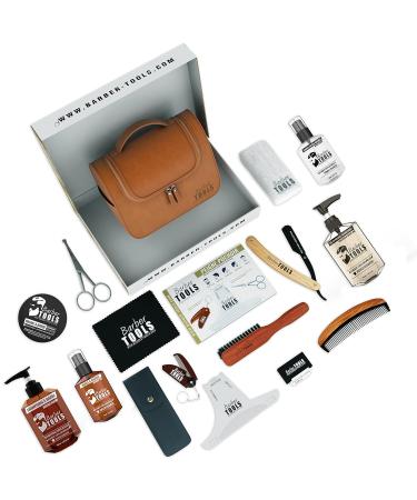 Premium French Barber Tools Kit | Beard Care Set & Shaving Essentials | International Shipping Available - Buy Online on GoSupps.com