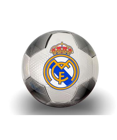 Icon Sports Compatible to Real Madrid Soccer Ball (Size 5), Licensed Real M. White/Black Ball #5