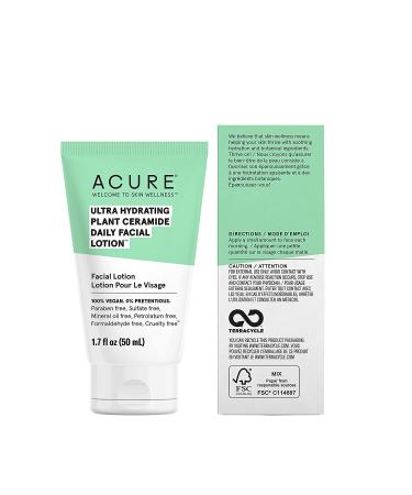 Acure Ultra Hydrating Plant Ceramide Daily Facial Lotion 1.7 fl oz - Moisturizer for Hydration & Skin Repair - Buy Online on GoSupps.com