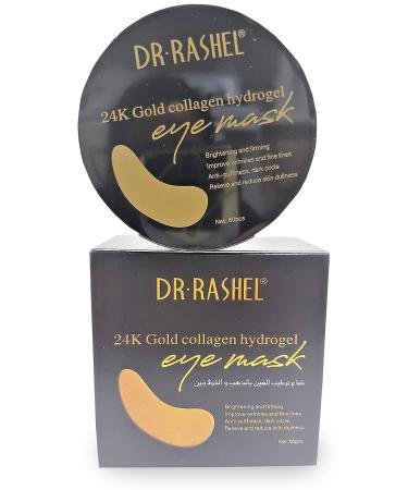 Dr Rashel 24k Gold Collagen Hydrogel Eye Mask - 60 Pcs | Targets Wrinkles, Puffiness, Dark Circles - Buy Online on GoSupps.com