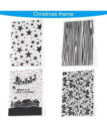 15 Pieces Embossing Folders 5.7 x 4.2 Inch Plastic Template Cards Christmas for Making Paper Cards Photo Album Wedding Decoration Scrapbooking Crafts - Buy Online on GoSupps.com