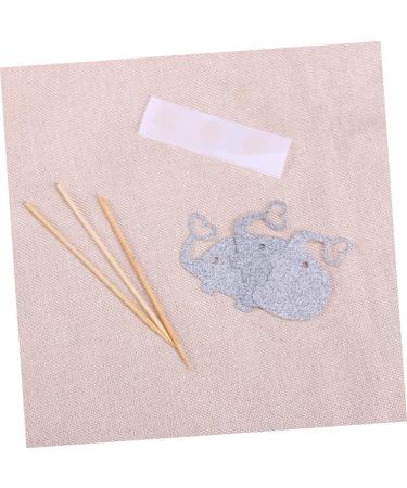 CAXUSD 3pcs Stick Fruit Topper Heart Glitter Elephant Cupcake Toppers Jungle Glitter Cupcake Toppers Cupcake Picks Paper Cups Appetizers Topper Heart Wedding Wooden Insert Card Silver medium - Buy Online on GoSupps.com