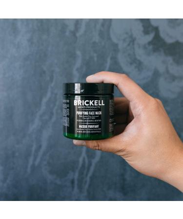 Brickell Men's Purifying Charcoal Face Mask - 4 oz Organic Activated Charcoal Mask with Kaolin Clay - Unscented - Buy Online on GoSupps.com