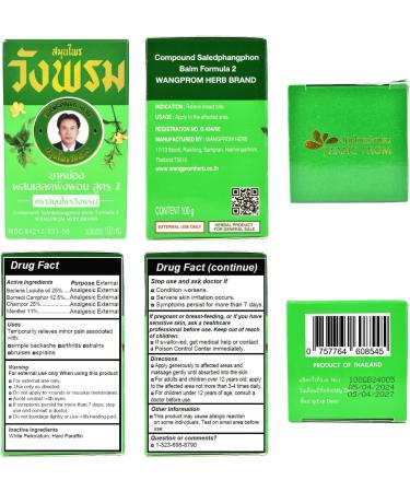 Buy Wang Phrom Herbs Saledpangphon Balm - International Shipping Available | Natural Relief & Healing - Buy Online on GoSupps.com
