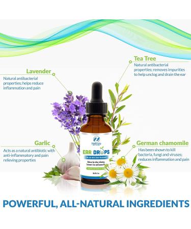 Natrulo Natural Ear Drops for Ear Infection Treatment - Homeopathic Herbal Eardrops for Adults, Children & Pets - Relieves Ear Aches, Infections & Swimmer's Ear - Safe & Made in USA - Buy Online on GoSupps.com