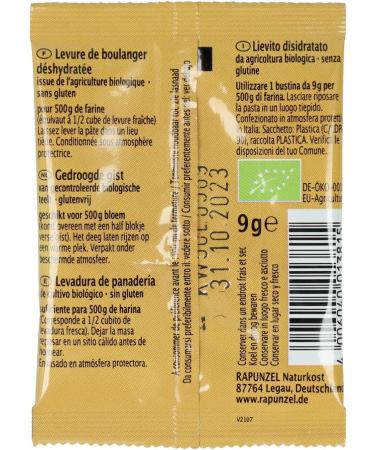 Dehydrated Baker's Yeast 9G Organic - - Buy Online on GoSupps.com