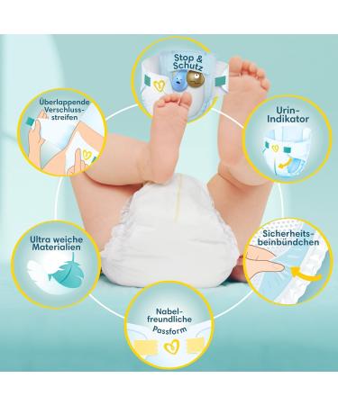 Pampers Premium Protection New Baby Size 2 (4-8kg) - Big Pack (68 Pieces) | International Shipping Available - Buy Online on GoSupps.com