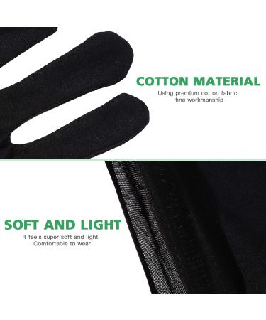 Beaupretty Moisturizing Eczema Cotton Gloves - 12 Pairs Black Cotton Spa & Lotion Gloves for Dry Hands Care - Buy Online on GoSupps.com