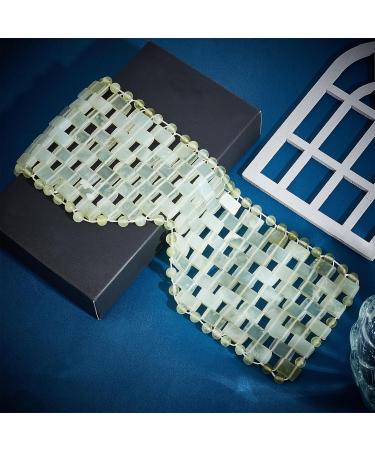 Jade Eye Mask | Relaxation & Reusable Hot/Cold Eye Mask for Puffiness & Face Massage | Perfect for Meditation & Sleep - Buy Online on GoSupps.com