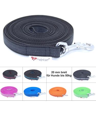 Twinkys Dog Style Tow Leash - 15m Black 20mm Wide for Dogs Up to 50kg - Made in Germany - Buy Online on GoSupps.com