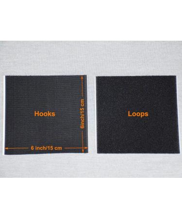 Aobrill Non Slip Cushion Pad  Hook Loop Tape for Reduce Couch Cushions Sliding (6 x 6 inch)- (8PCS  Black) 8 Black - Buy Online on GoSupps.com