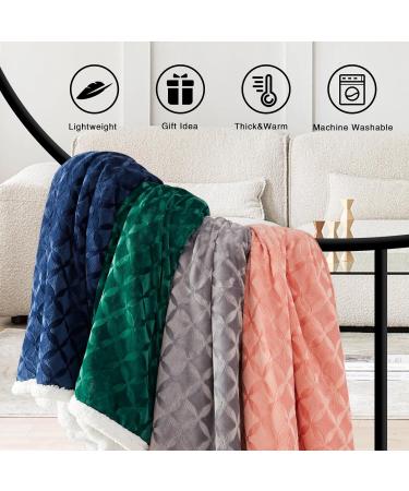 Inhand Sherpa Throw Blanket 90x90 - Baby Pink | Cozy, Soft, and Reversible Fleece Blanket for Couch, Sofa, Bed | Large Fluffy Blanket for Ultimate Comfort - Buy Online on GoSupps.com