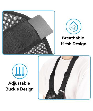 Premium Breathable Adjustable Arm Loop Bandage for Men & Women - Support for Broken Arm Shoulder Elbow & Wrist Injuries - Buy Online on GoSupps.com