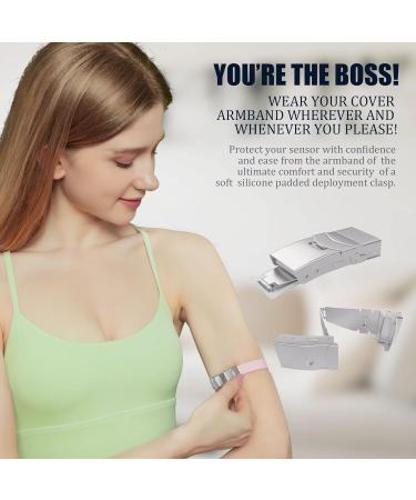 Divoti CGM Continuous Glucose Monitor Sensor Cover Armband - Compatible with Dexcom G7 | Trim-to-Fit | Black - International Shipping Available - Buy Online on GoSupps.com