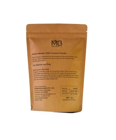 MB Herbals Wild Turmeric Powder 8oz - Organic Amba Haldi for Face Packs | Chemical-Free Kasturi Manjal Powder | No Preservatives | 0.5 LB - Buy Online on GoSupps.com