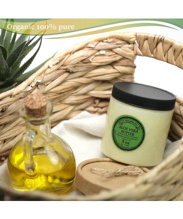 Buy Dr Adorable Aloe Vera Butter 8 oz - Premium Organic Skin Moisturizer for DIY Creams Balms & Lotions - Cold Pressed Pure Natural - Buy Online on GoSupps.com
