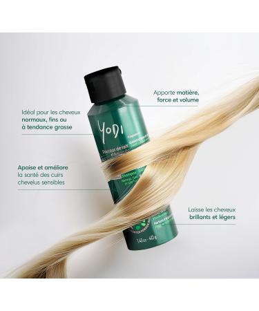 YODI - Powder Shampoo - Almond Milk Softness - Volume & Shine - Prebiotic Shampoo - Patented Powder - Vegan - Made In France - Normal/Oily Hair - Fine Hair - 40g - Buy Online on GoSupps.com